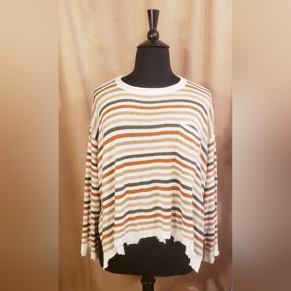 PEACH LOVE STRIPED SWEATER - Picture 2 of 14